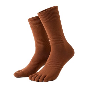 NICOFUN 愛定做 運動瑜伽襪 fyk24yoga04-42  紅棕色  22.5~25cm  1套