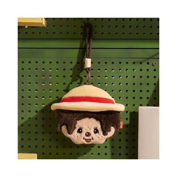 Monchhichi 蒙奇奇 萌趣趣咖啡農場系列毛絨卡套 掛件 吊飾 白色 6942633864663 [台灣現貨]