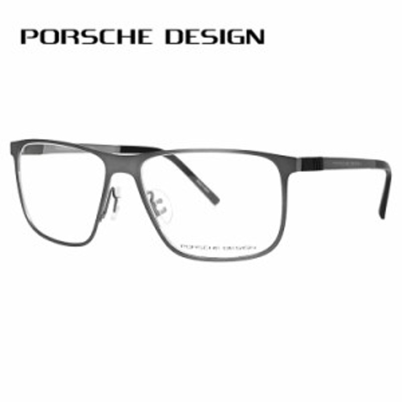 【新品】 ポルシェデザイン メガネ p8318-b PORSCHE DESIGN 眼鏡 porschedesign めがね メンズ ナイロール ハーフリム スクエア 型 メタル フレームメンズ