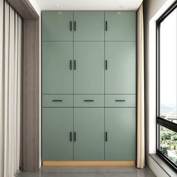 熱銷/免運 衣櫃/衣櫥/臥室 實木陽臺收納柜防曬飄窗柜定制多層大容量儲物柜家用防潮雜物柜子