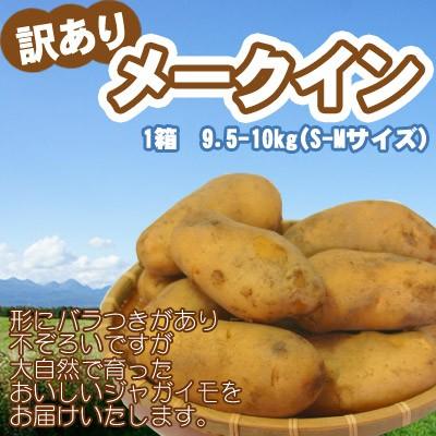 メークイン 訳あり 北海道 じゃがいも S-Mサイズ10kg前後 送料無料 ※沖縄は送料別途加算 メークイン 御歳暮 クリスマス 正月