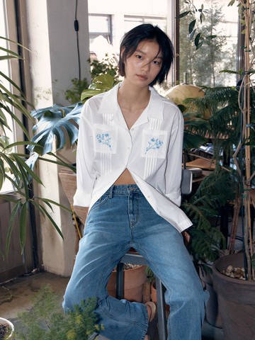 e.f vintage blouse [WHITE]