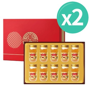 華齊堂蜂王乳金絲燕窩晶露禮盒(60mlx10入/盒)*2盒