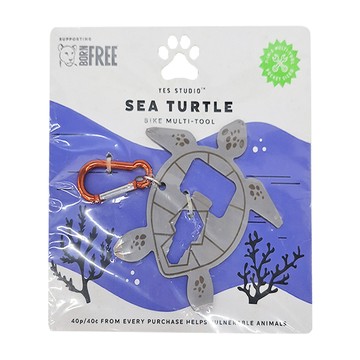 YES STUDIO 7合1海龜造型隨身工具卡 自行車多功能工具  單件  1個
