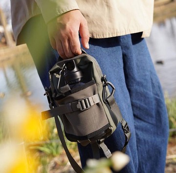 日本戶外露營機能水壺兩用側背/手拿包Made in Japan by CIE