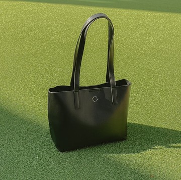 【驚喜限時優惠】黑色14吋皮革托特包 側背包 手提包 單肩包