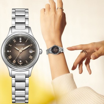 CITIZEN 星辰錶 xC 光動能 鈦金屬 時尚女錶 聖誕節 禮物-ES9490-79E