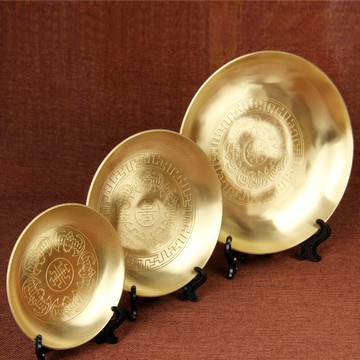 純銅供奉供果盤佛前家用供盤水果盤供佛果盤佛堂用品 雙11全館免運