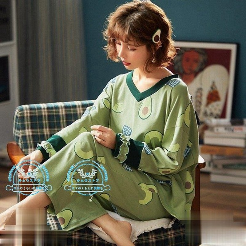 パジャマ 上下セット レディース 長袖 秋服 冬服 大人 可愛い かわいい 秋冬 ルームウェア 部屋着 パジャマ ゆったり シンプル 暖かい おしゃれ 綿100 通販 Lineポイント最大0 5 Get Lineショッピング