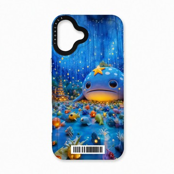 iPhone 16 Plus 殼 TRON IPhone 16 PLUS 奇幻大鯨魚  載具 太空殼 透黑款 手機殼