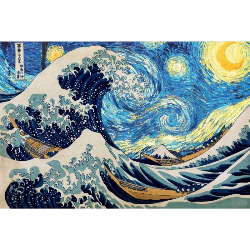 星月夜 ゴッホ 高級 キャンバス アート ポスター 絵 76x50cm 海外 抽象