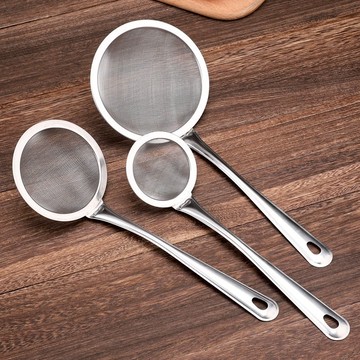 不銹鋼豆漿果汁過濾網篩家用廚房濾網篩超細撈勺火鍋隔油漏勺漏網