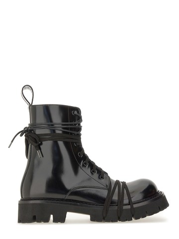 moschino lace-up boot