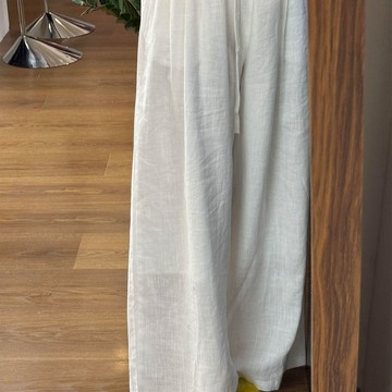 【雅韻衣櫥】 白色亞麻闊腿褲女夏季新款大碼胖mm垂感寬鬆顯瘦高腰鬆弛感休閒褲
