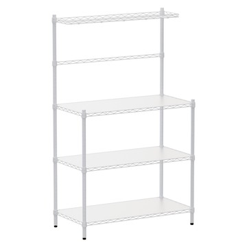 dayneeds 日需百備 輕型烤漆微波爐架 含PP板及ㄇ網  90 x 45 x 150cm  白色