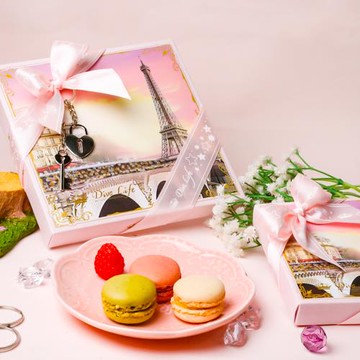 Diva Life 情鎖新橋 馬卡龍9入禮盒(限量贈送情鎖)