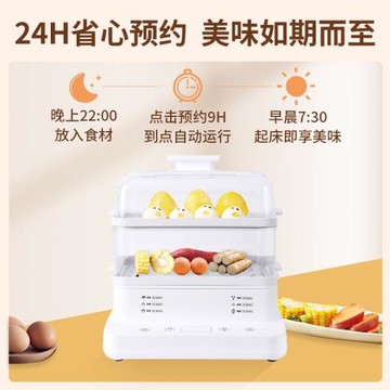 110V電蒸鍋臺灣家用多功能蒸汽鍋22L大容量蒸鍋全自動加熱電蒸箱