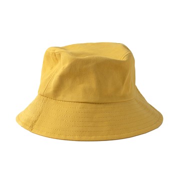 【日韓簡約】素色漁夫帽 遮陽帽 帽子 盆帽 運動 防曬 戶外 登山 休閒 男女 潮流 (櫻草黃)