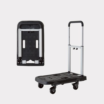 Ligfe 附剎車L型折疊拉桿車-黑色