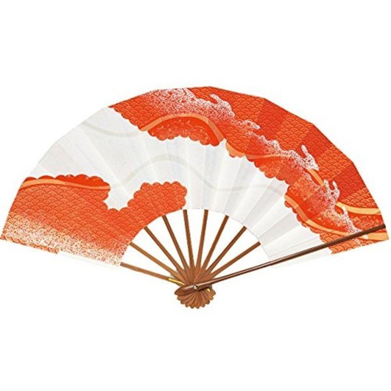 750円 低価格 舞扇子 日本舞踊 踊り用 29cm ホログラム箔 朱 日本製