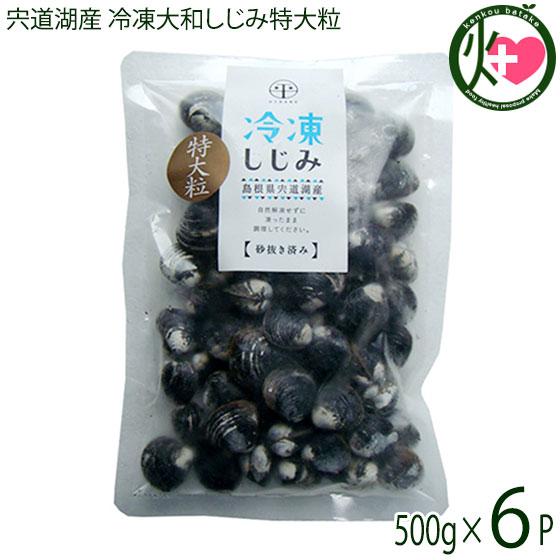 宍道湖産 冷凍大和しじみ特大粒 殻高16mm以上(砂はき済) 500g×6P 平野缶詰 島根県 新鮮 シジミ 魚介類 専門店 オルニチン