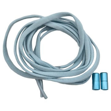 免繫鞋懶人鞋帶  鞋帶106~115cm + 鞋扣1.8 x 0.6cm  粉藍色  3組