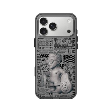 iPhone 17 Pro Max Clear (相機按鈕) 酷墨灰 - KID - 野人公仔