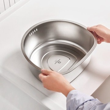 【預購】德國8L半圓形多用瀝水盆