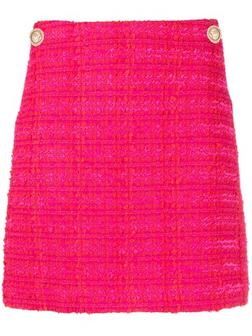 PINKO - bouclé-design straight skirt - women - Cotton/Acrylic/Polyester/Wool/Viscose/Polyamide/Polyester - 40