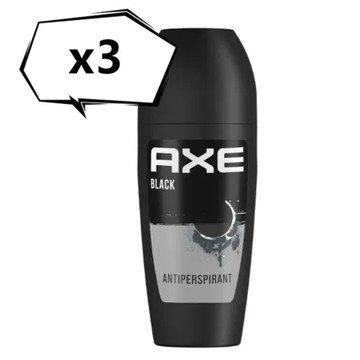 AXE 戰斧 滾珠體香露--黯黑經典(50ml)*3
