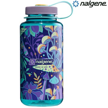 Nalgene 1000cc 寬嘴水壺/運動水瓶/寬口瓶 Tritan Sustain 美國製 682023-0210 菇菇