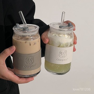 🔥臺灣免運🔥極光杯子ins高顔值吸管杯耐高溫學生森係防燙辦公情侶吸管杯簡約 水杯 水瓶 水壺 吸管杯 保溫杯 VTXK