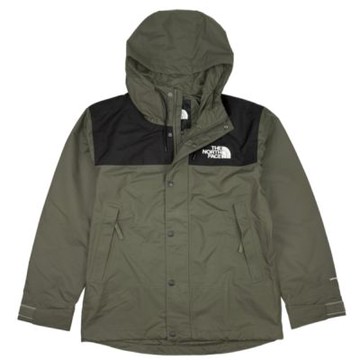 The North Face 北臉 外套 男 運動連帽外套 防潑水 M REIGN ON JACKET DRYVENT 綠黑 NF0A8FZMBQW