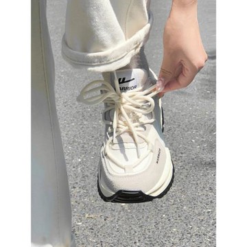 回力女鞋老爹鞋女款2025新款冬季女生百搭休閑鞋子加絨跑步運動鞋