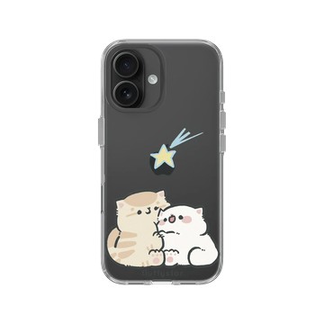 iPhone 16 Clear Case（相機按鈕） 透明 - fluffystar 毛絨絨星人 - 許下心願