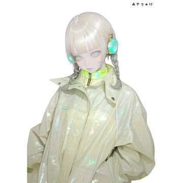 【5 月新品 3】07-124-0191 人物貼紙 賽博龐克風格