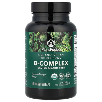PlantFusion, 有機全素 B 族維生素膠囊，60 粒