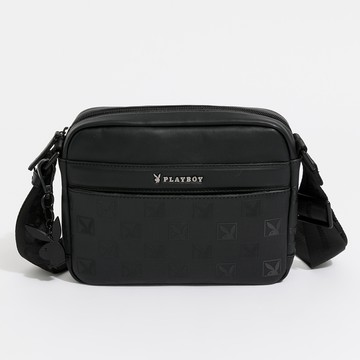 PLAYBOY 斜背包 Meaningful系列 - 黑色(141-0407-09-7)