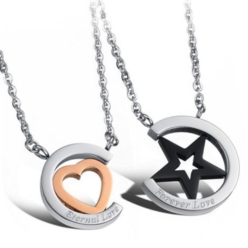 【伊飾童話】星辰愛意＊鈦鋼情人對鍊組