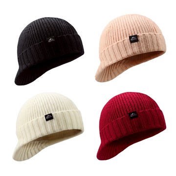 【golovejoy】保暖毛線帽素面針織帽 秋冬毛帽 韓國熱銷 絨毛 秋冬帽子 保暖帽