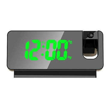 小鬧鐘 床頭鬧鐘 兒童鬧鐘 簡約現代LED投影鬧鐘 床頭數字鐘溫度錶學生桌面電子夜光靜音時鐘