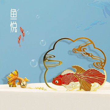 精致鏤空黃銅金屬團扇書簽 故宮簡約文藝精美流蘇創意禮品紀念品 古典中國風古風文創小清新學生用定制小禮物