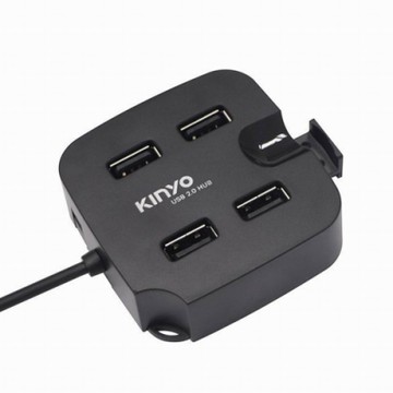 KINYO USB2.0 HUB 4 PORTS支架集線器HUB-27(兩入裝)