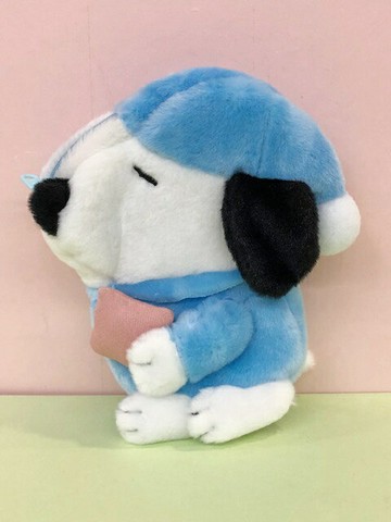 【震撼精品百貨】史奴比Peanuts Snoopy  SNOOPY造型化妝包-藍睡覺#04869 震撼日式精品百貨