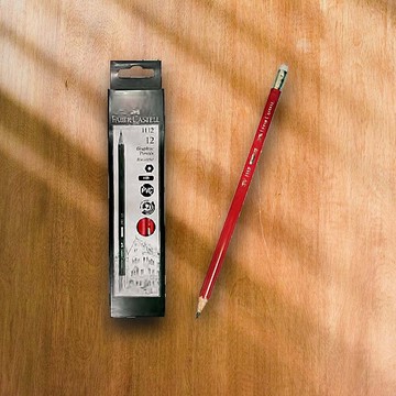 Faber-Castell 無毒石墨鉛筆(紅桿)/HB/打(原廠正貨)