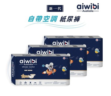 Aiwibi 愛薇彼 - 夜用甄柔瞬吸紙尿褲(黏貼型) (L)-48片x3包入/箱