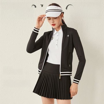 G高爾夫服裝女秋冬款風衣女外套長袖t恤上衣防走光短裙褲百褶韓版