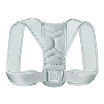 隱形防駝背姿勢矯正帶 8mm高密度海綿天鵝絨布 尼龍織帶  S  1個