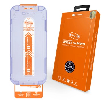 hoda【iPhone 16系列】霧面玻璃保護貼(附無塵艙貼膜神器)