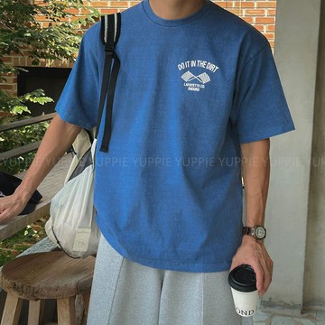 正韓高品質水洗棉賽車印花短袖T恤 3色 YUPPIE 預購商品 0818